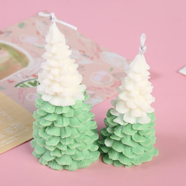 3D Christmas Tree Pine Cone Silicone Candle Mold Aroma Candle Making Supplies Christmas Decoration For Home DIY Candle Mold 3