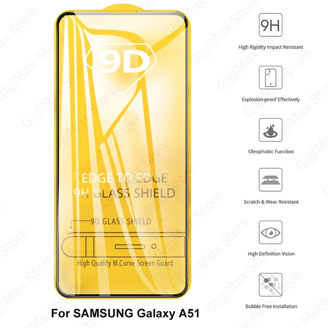 9d Tempered Glass For Samsung Galaxy A52 S A72 5g 4g Screen Protector For  Samsung A51 A71 A53 A73 A13 A12 Full Cover Glass Film - Screen Protectors -  AliExpress