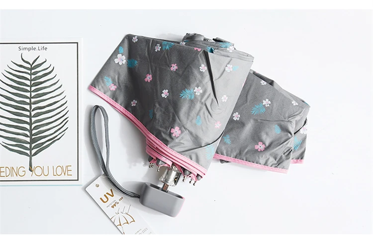 Kocotree Parapluie женский дождевой женский и мужской зонт мини-зонт с карманами маленький складной детский зонт мужской солнцезащитный дождевик зонт