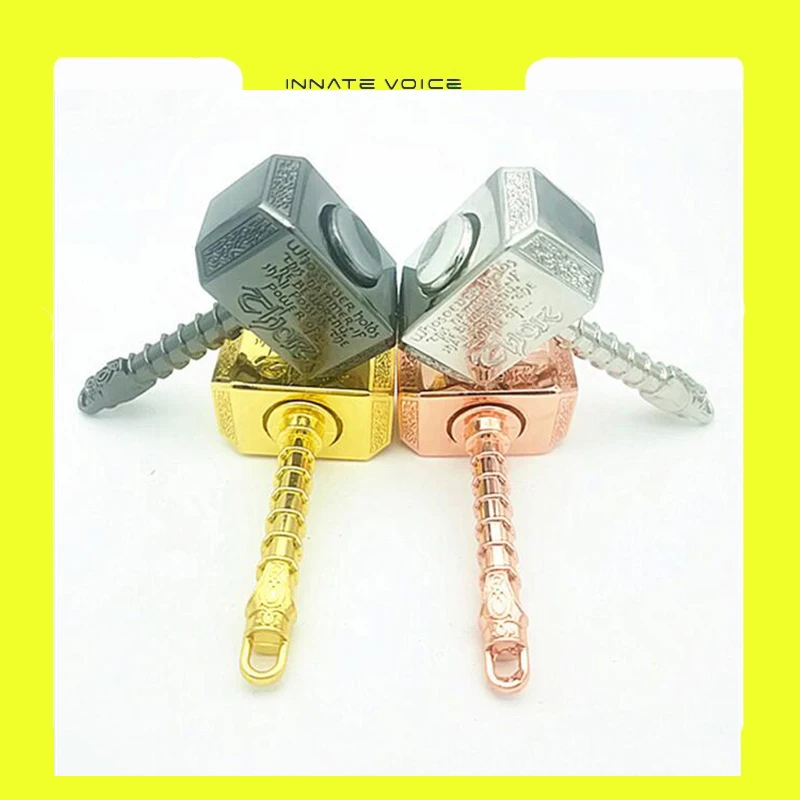 Hammer Fidget Keychain-Toy Hand-Spinner Stress Battle Thors Metal Adult Children Gift
