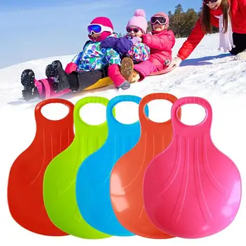

1pc Kids Fan Snowboard Toy Winter Outdoor Sport Lawn Kids Adult Sledge Ski Board Thicken Wear Resistant Snow Luge Wholesale