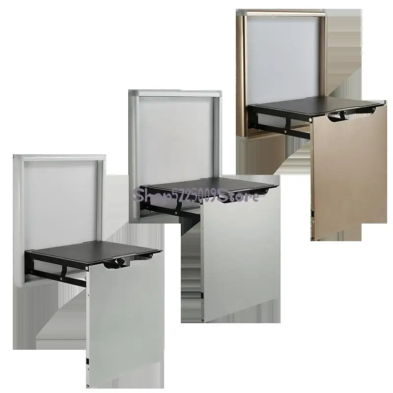 Hidden wall mounted wall mounted folding stool porch chair shoe