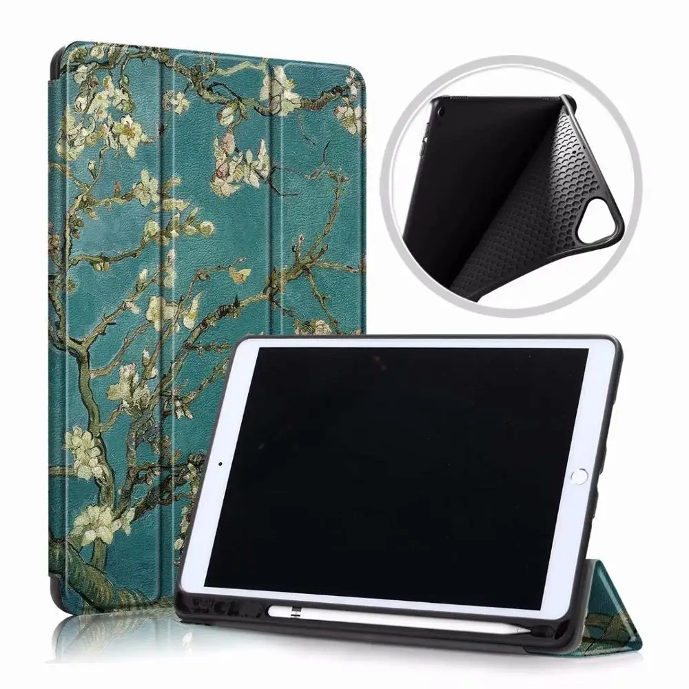 Магнитный смарт-чехол для iPad 10,2 чехол с карманом для ручки Тонкий чехол-подставка для iPad 7-го поколения Автоматический Режим сна/пробуждения чехол для планшета - Цвет: Style 5