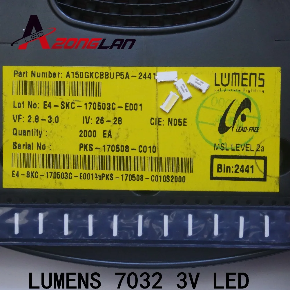 50 шт. люменов светодиодная подсветка Edge LED серия 0 7 Вт 3В 7032 холодный белый для SAMSUNG
