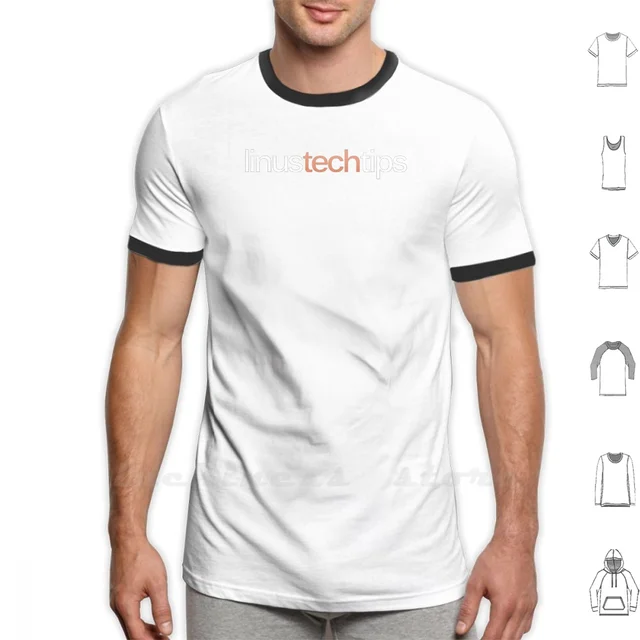 Linus Tech Tips Logo T Shirt Pria 