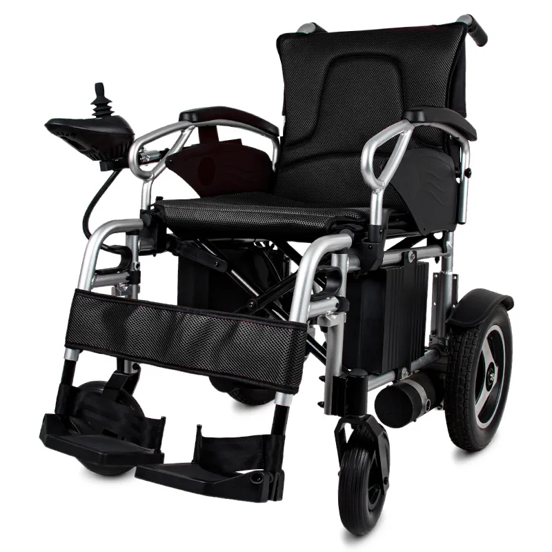New Design Lightweight Mobility Electric Power Wheelchair Rear Control Remote Portable Folding For Old Elderly Patient Disabled
