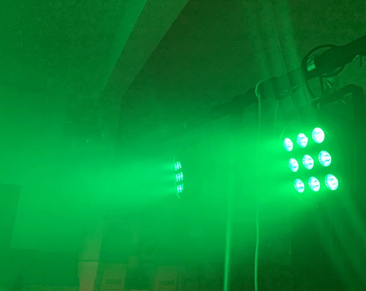 12PCS/lot + flightcase  Wireless remote control LED Par Light 9x12W 4in1 RGBW Led Stage Light 3