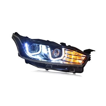 

Car Styling Head Lamp for Toyota Yaris Headlights 2014-2016 New Yaris LED Headlight DRL Bi Xenon Lens High Low Beam Parking Fog