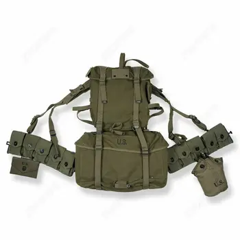 

WWII WW2 US ARMY M1945 ELITE MOUNTAIN TROOPS CANVAS RUCKSACK SOLDIER EQUIPMENT REPRO World Military Store