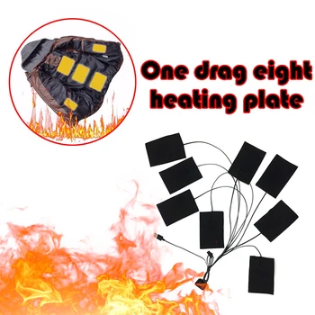 

Heating Pad USB Electric 8-in-1 Adjustable Thermal Winter Clothes Heated Vest Jacket Warmer