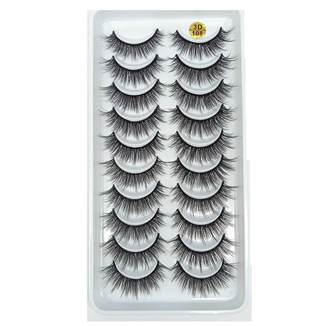 8 Pairs 3D Mink False Eyelashes Natural Wispy Fluffy Dramatic Volume Fake Lashes Extension Handmade Cruelty-free Eyelash