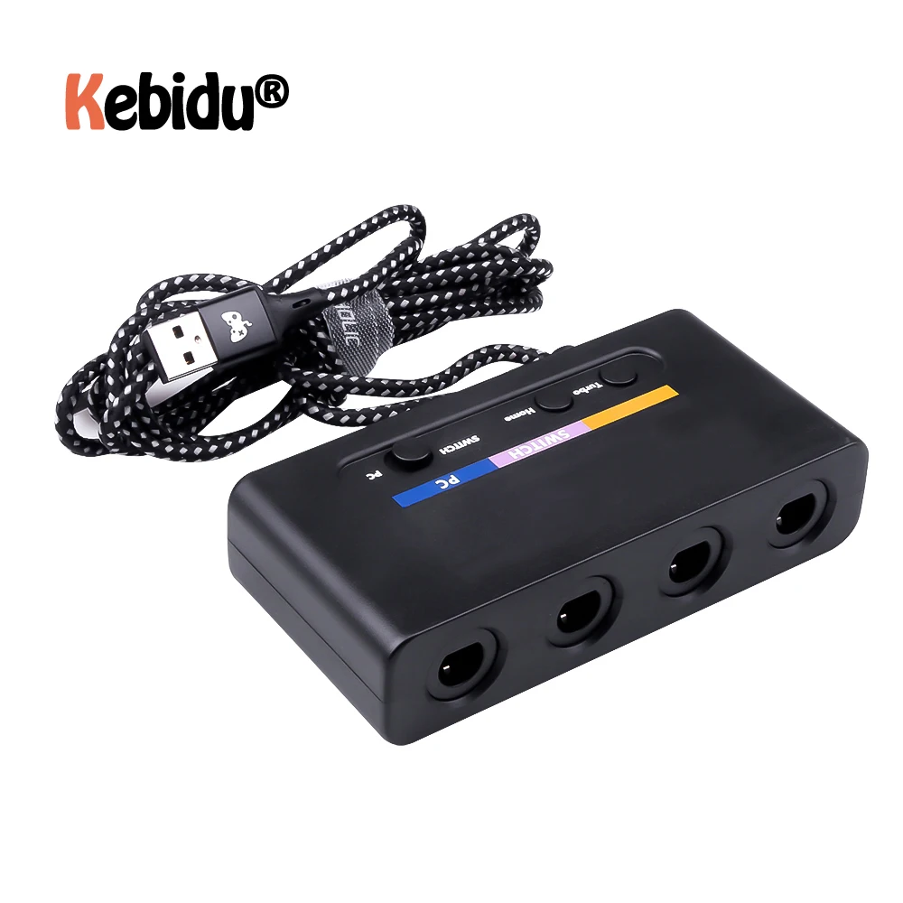 Портативный USB адаптер с 4 портами для Wii U ПК|Геймпады| |