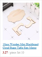 10 шт. деревянная маленькая дощечка знак для стола Памятка подставка мел доска Свадебная вечеринка украшения поставки AXYF