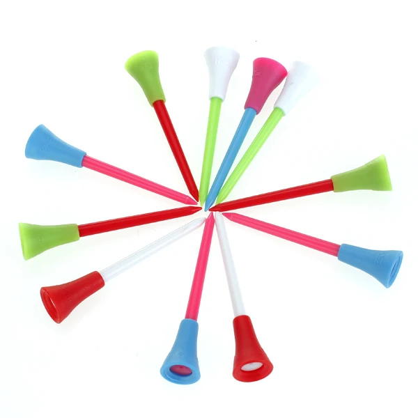 

PACK 100PCS 3 3/8" Plastic Rubber Cushion Top Golf Tees Golfer Accessories Set
