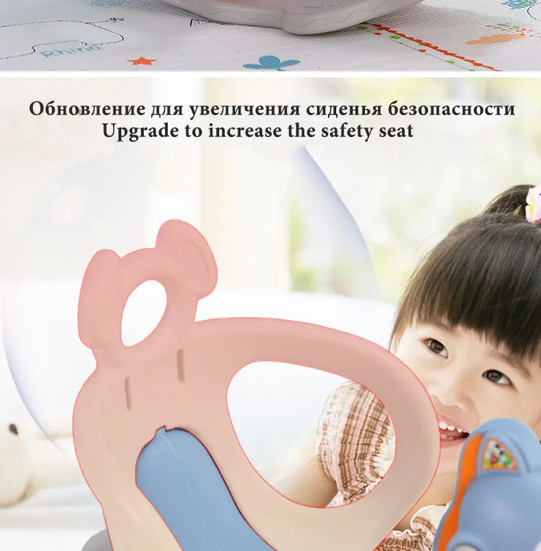 Детские блестящие игрушки 5в1 с, качающейся лошадкой, вращающейся тележкой, флэш, утолщенные шасси, Детские домашние игрушки детские игрушки, ходунки для дома