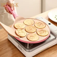 Personalized Creative Breakfast Pot Mini Frying Pan Koekenpannen Hexclad Hybrid Nonstick Pan Cast Iron Cookware Wheel Pancake
