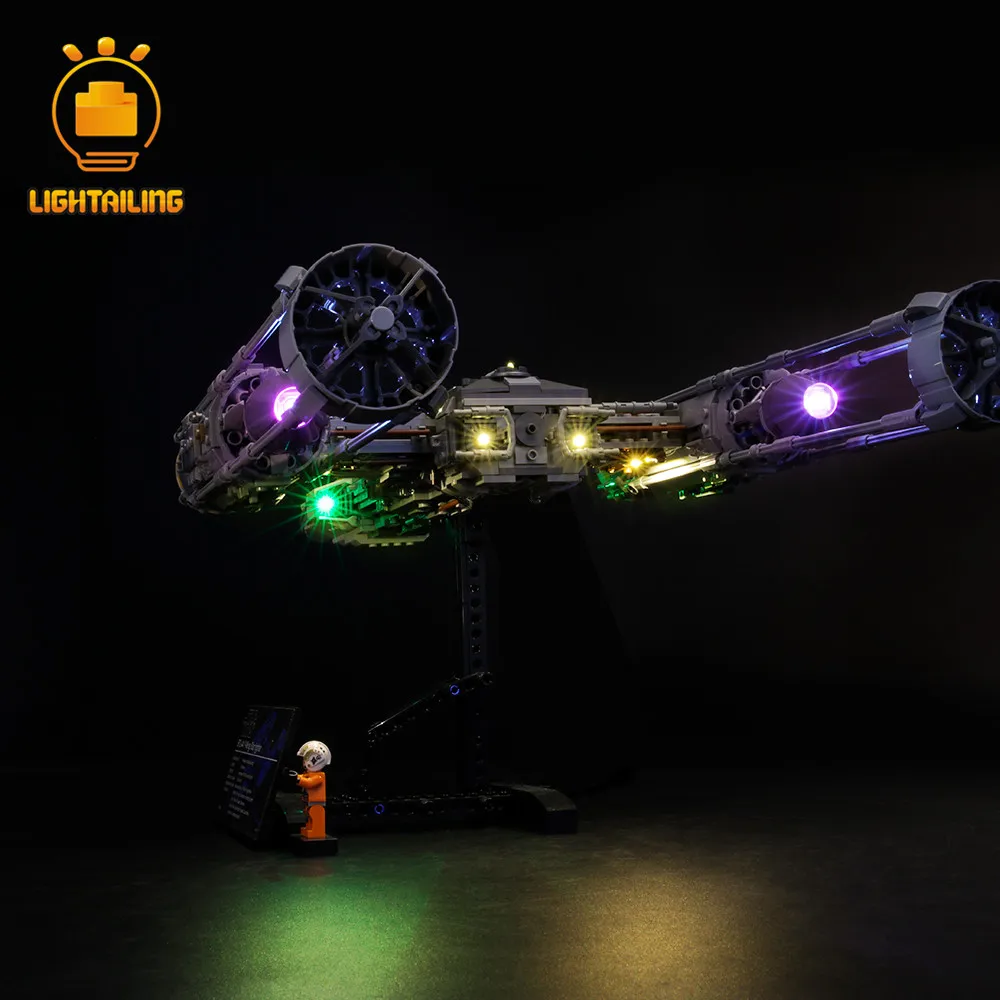 Светильник, светодиодный светильник, комплект для 75181 Y-Wing Star fighter, строительные блоки, светильник, только набор