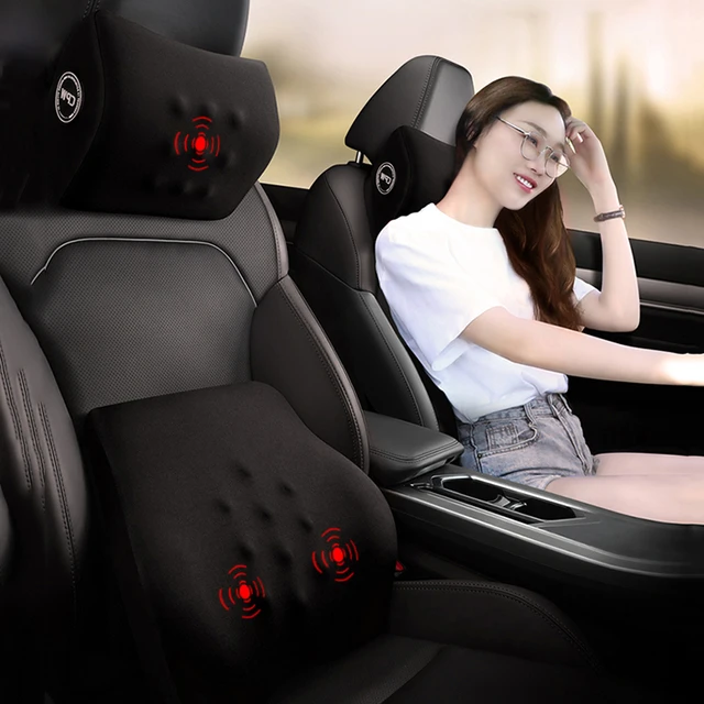 JINSERTA USB Ladegerät Auto Massage Kissen Hals Schutz Kopfstütze