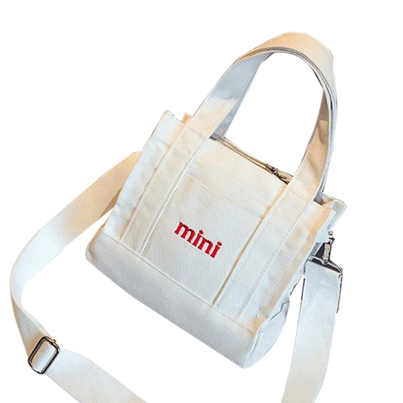 

Canvas Bag with Letters Simple and Versatile Girl Single Shoulder Diagonal Bag Travel Bag