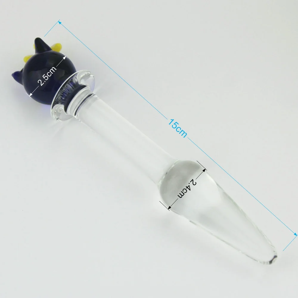 hh029  Cat Glass butt plug anal sex toys for woman lesbian G SPOT (5)