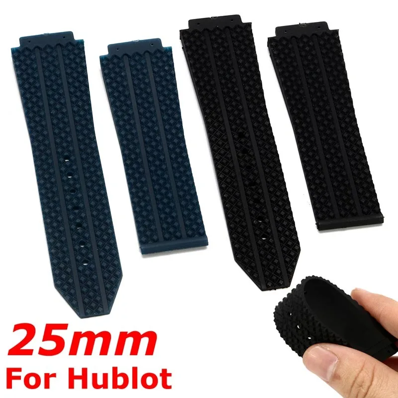 Резиновый ремешок для часов 25 мм водонепроницаемый спортивный сменный Браслет