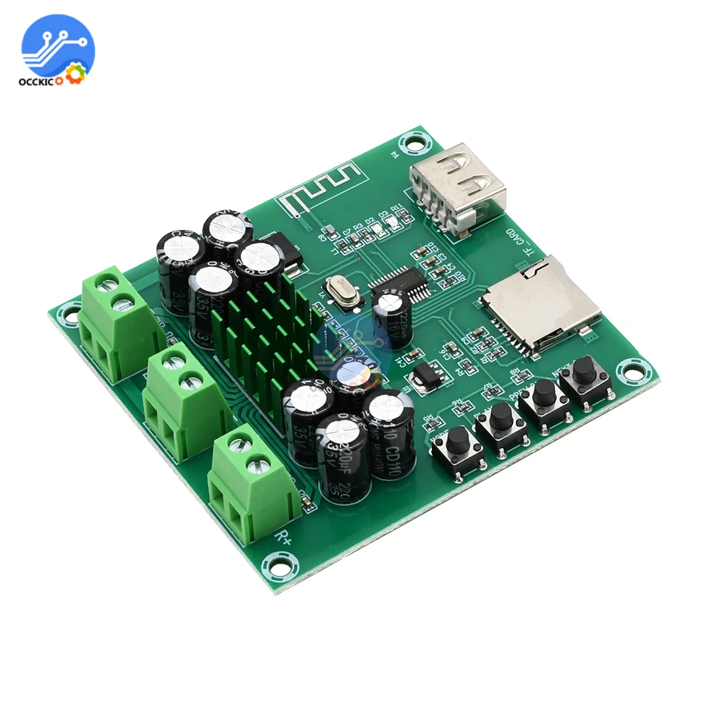 XH M422 TPA3116D2 Bluetooth 4 0 Плата усилителя DC12 24V 50 Вт + с U диском TF картой проигрывателем
