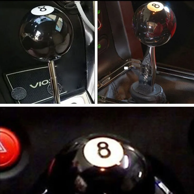 

Universal Manual Auto Modified Shift Head Billiards Black Eight Acrylic Racing Gear Head Car Modified Wave Rod Car Accessories