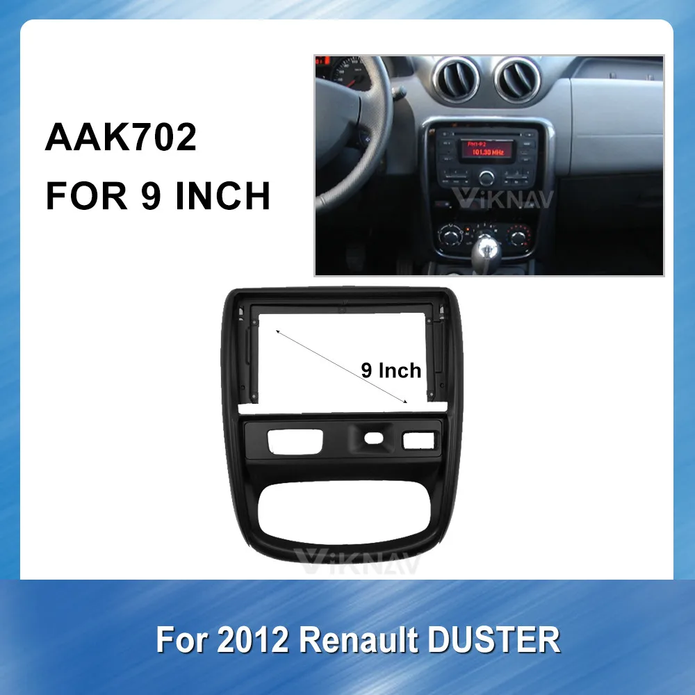 

9 Inch 2DIN Car DVD Player frame GPS navigation For Renault DUSTER 2012 Stereo Panel Dash Mount Trim Installation Kit Frame