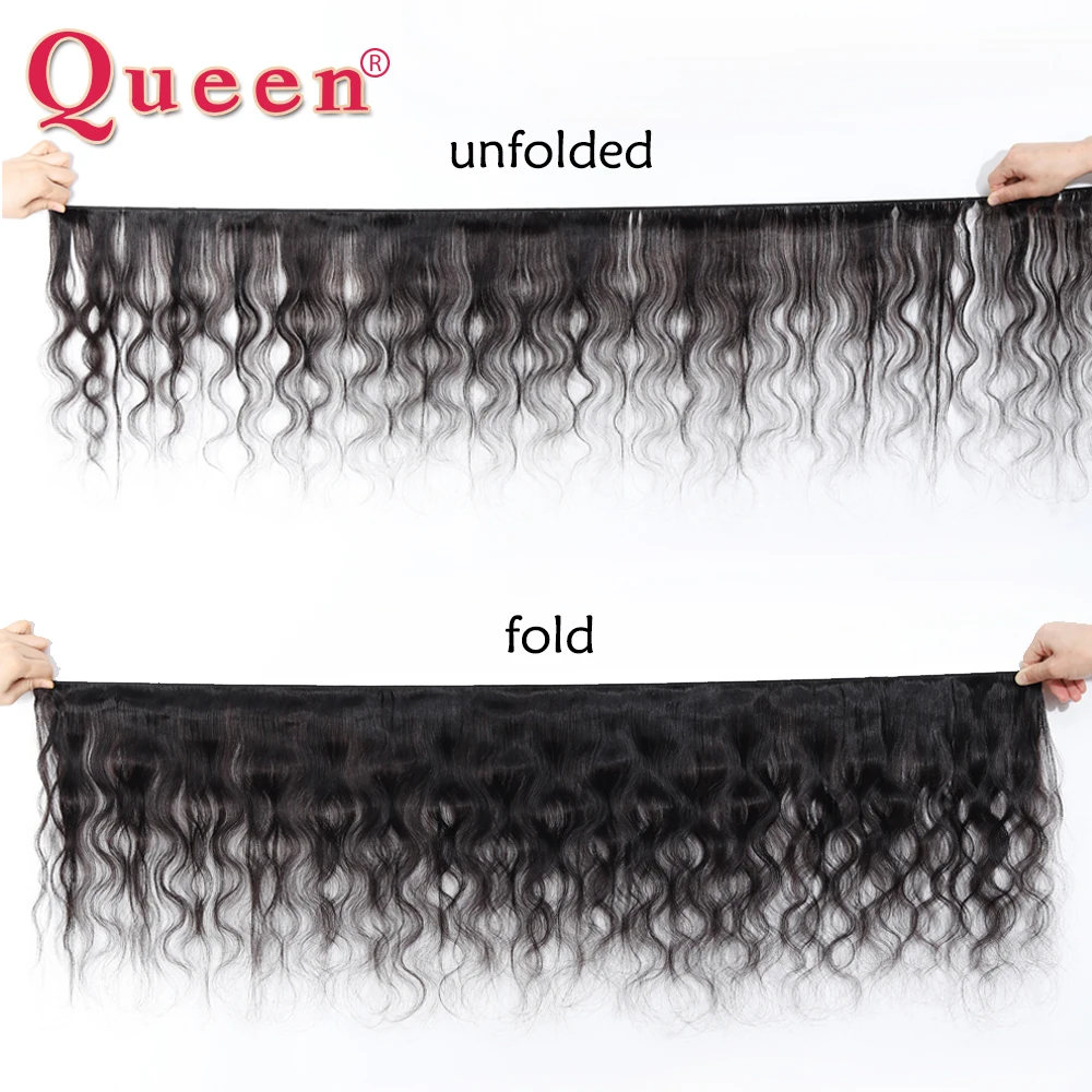 QUEEN Hair Products пучки волнистых волос с 2*6 закрытием человеческие волосы бразильское наращивание волос Плетение Пучков с закрытием remy волос