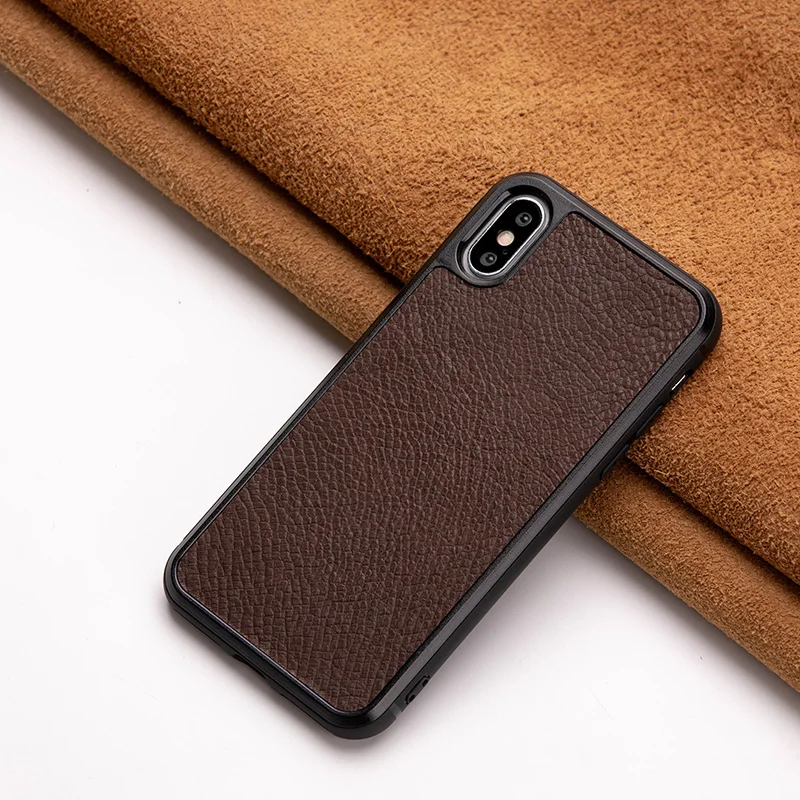 Запеченный страусиной кожи чехол для телефона для IPhone X XS Max XR для Apple 5 5S SE 6 6S 7 8 Plus защитный чехол для телефона без зерна