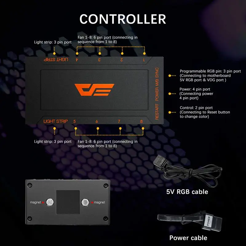 Aigo darkFlash 120 мм RGB светодиодный чехол для ПК Вентилятор охлаждения процессора тихий+ дистанционный Вентилятор охлаждения воды AURA синхронизирующий компьютер кулер для процессора чехол для вентилятора
