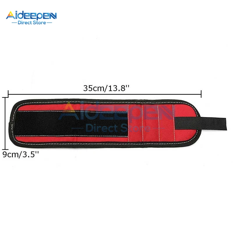 Магнитный браслет из ткани «Оксфорд», Портативная сумка для инструментов, электрик, сумка для инструментов для винтов, гвоздей, сверл для ремонта, хранение инструментов