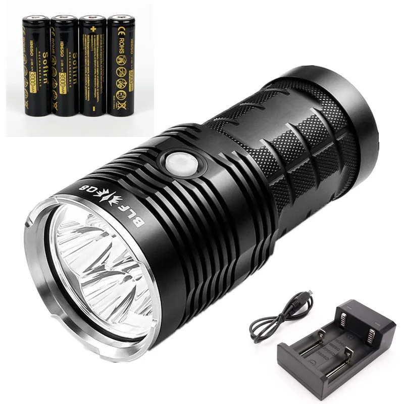 Sofirn Q8 4* XPL HD V6 3D 5000лм мощный светодиодный фонарик 18650 несколько процедур работы супер яркий фонарь IPX8