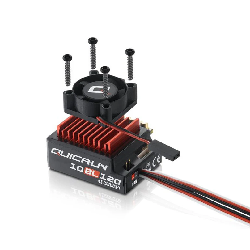 Hobbywing QUICRUN 10BL120 сенсорный 120A / 10BL60 sin escobillas velocidad ESC controlador para 1/10 1/12 RC Mini Coche|Детали и