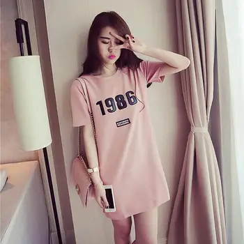

gorgeous womens Casual Dress Ladies Short Sleeve Summer Beach Long T Shirt Dresses