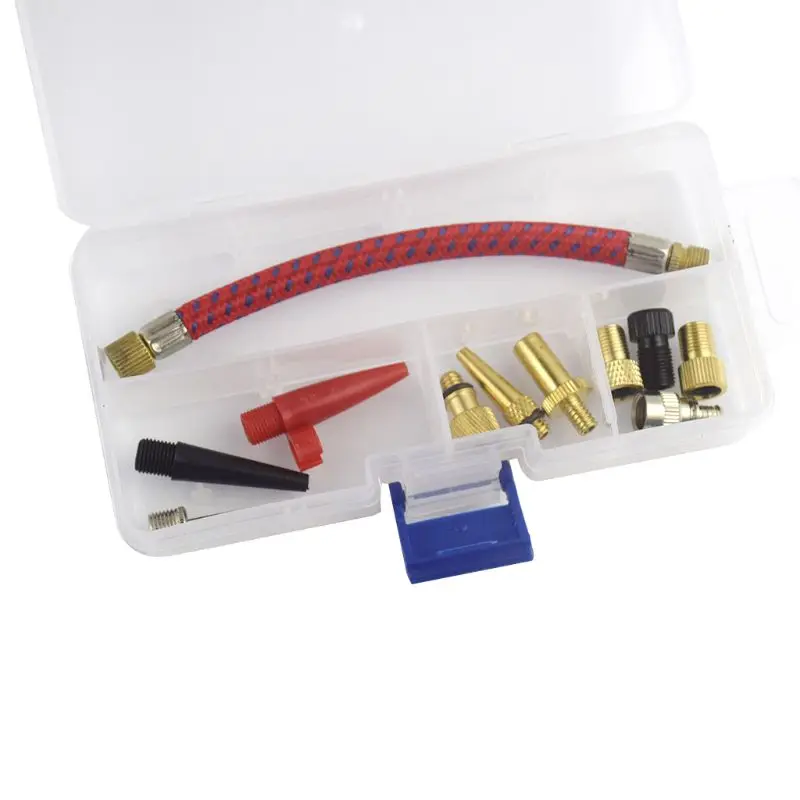 

11 Pcs Bike Tyre Air Pump Inflator Replacement Extension Hose for Valve