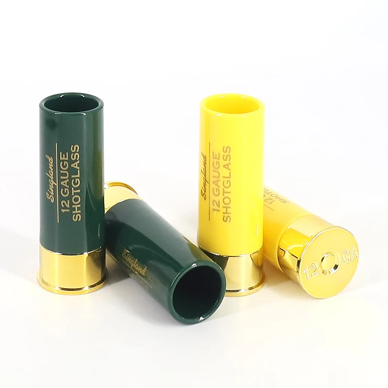 Christmas 12 Gauge Shotgun Shell Shot Glasses Set of 4 Funny Gun Hunting Shooting Outdoor Father's Day Dad Novelty Gift Drinking shotgun shell shot glasses