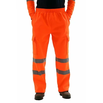 

Men's Sweatpants, High Visibility Reflective Work Pants Lightweight Breathable Cargo Trousers