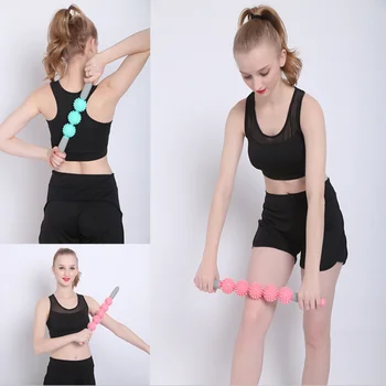 

5 Wheels Yoga Roller Trigger Point Massage Fitness Roller Ball Gym Massage Exercise Muscle Relaxation Body Shaping Massager