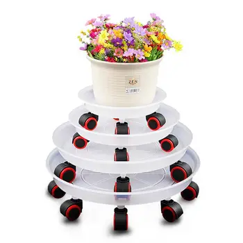 

1pc Thickening Flowerpot Trays Moving Trays Plant Pot Base Tray Potted Stand Rack Universal Bottom Wheel Flowerpot Base