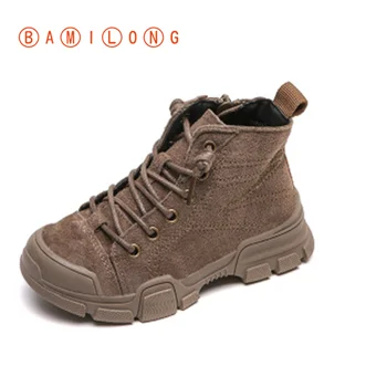 

Fashionable Kids Martin Boots Children Warm Boots Soft Bottom Little Girls Boots High Quality Non-slip Kids Sneakers Y40
