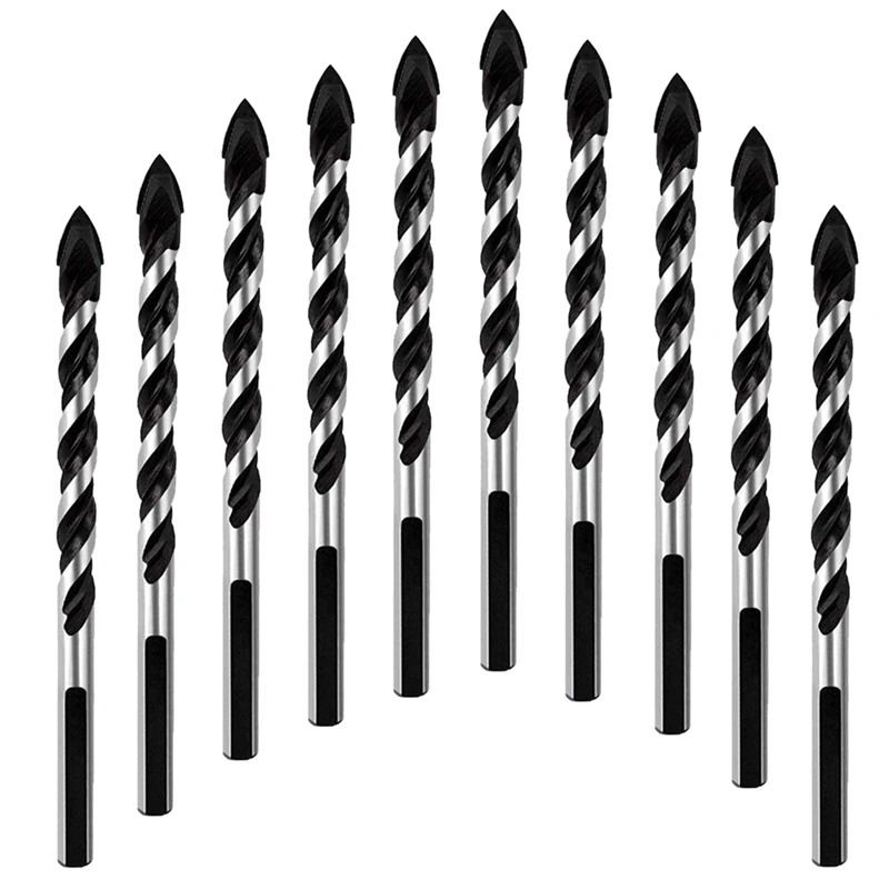 

8Mm (5/16 Inch) Multi-Material Drill Bit Set For Tile,Concrete, Brick, Glass,Plastic, Tile, Concrete, Brick, Wall, Wood And Bric