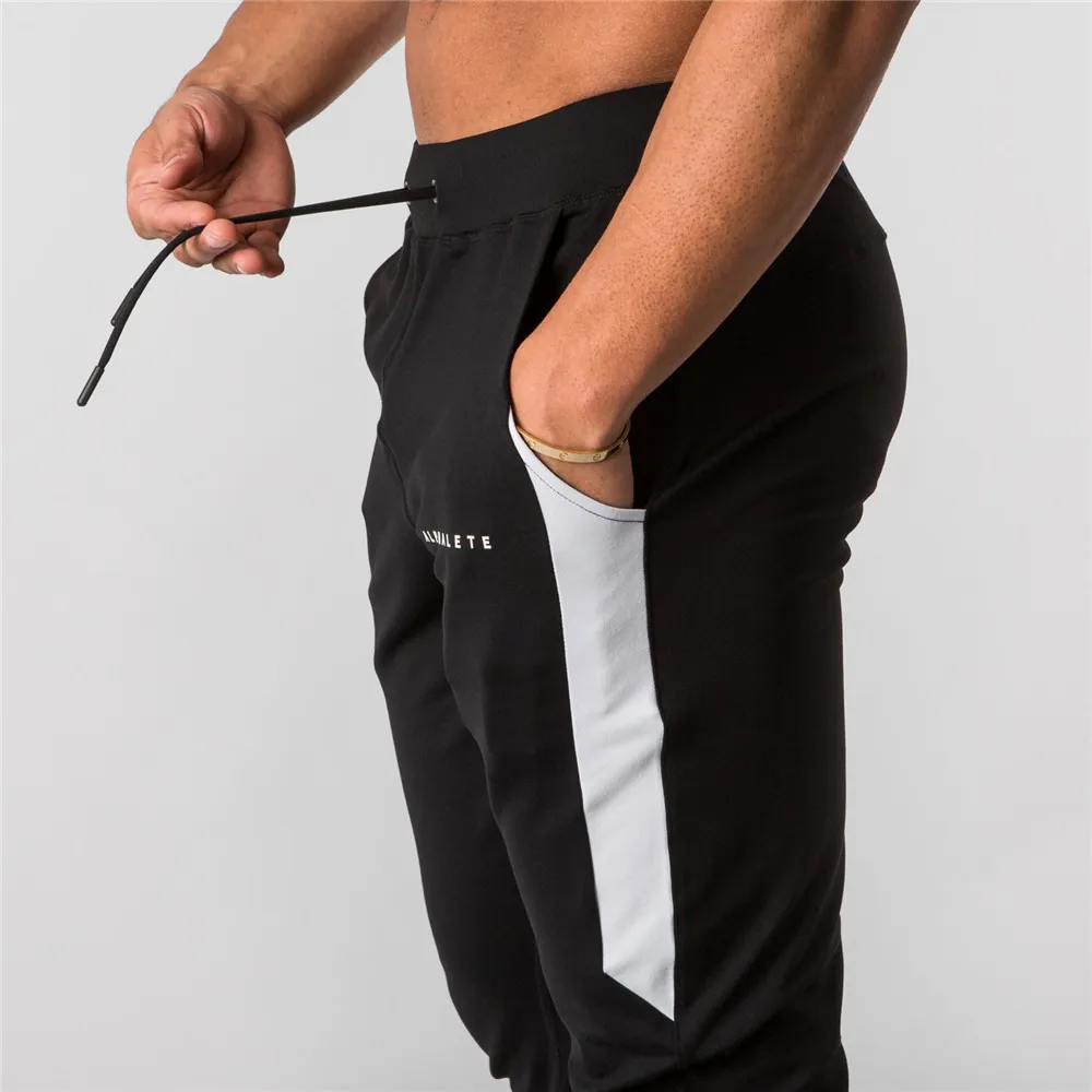 Jogger брюки мужские спортивные штаны осенние новые хлопковые спортивные штаны для спортзала Фитнес Тренировочные штаны Мужская брендовая спортивная одежда