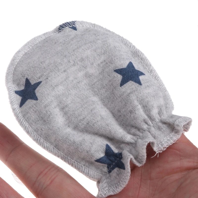 3 Pairs Fashion 1-24 Month kids Anti Scratching Gloves Newborn Protection Face Cotton Scratch Mittens
