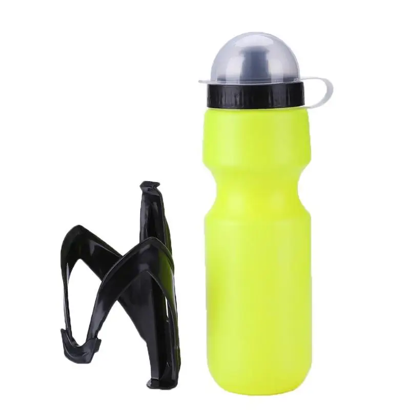 650 мл велосипедная бутылка для воды для горного велосипеда, велосипедная бутылка для напитков и держатель, переносная чашка, бутылки, полка для велосипеда - Цвет: Цвет: желтый