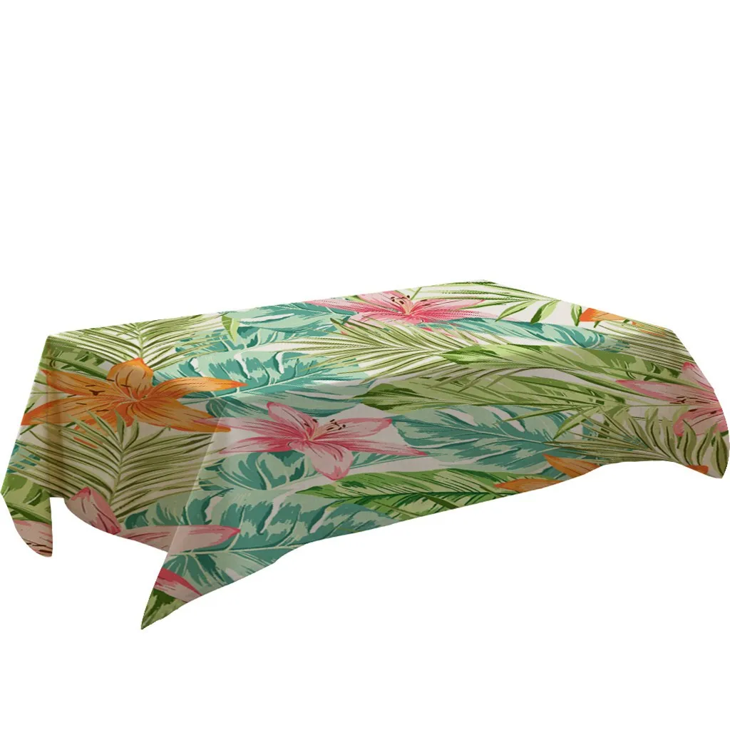 Fresh Flower Pattern Table Cloth Rectangular Tea Table Cover Dining Home Decor Household Accessories New Arrivals Best Selling