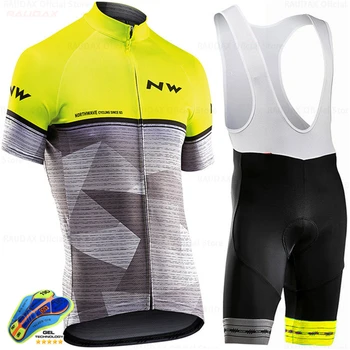 

Nw 2020 Northwave Summer Cycling Jersey Short Sleeve Jerseys Set Breathable Mtb Bib Shorts Bicycle Clothes Gel Pad Cyc Clothing