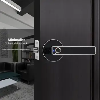 

Intelligent Semiconductor Spherical Fingerprint Lock Electronic Biometric Smart Door Lock Digital Lock for Indoor Home Use