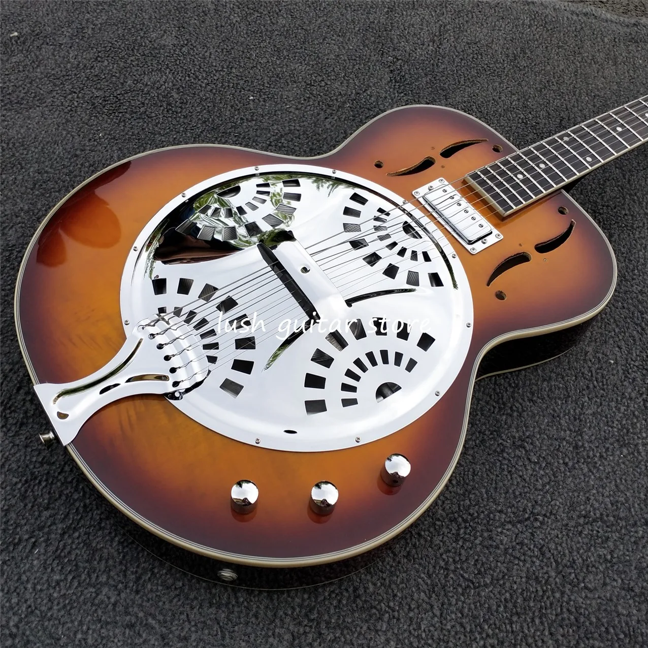 Одежда высшего качества 6 StringSunset Цвет резонатор для добро из нержавеющой гитары