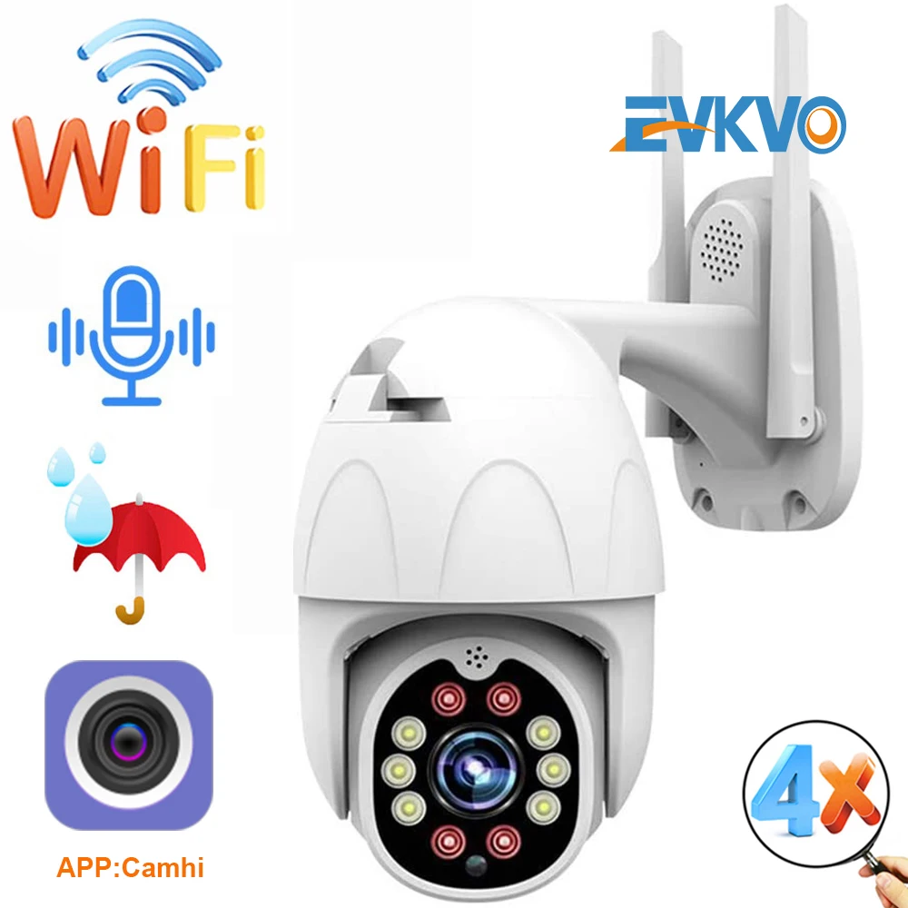IP камера купольная EVKVO 1080p Wi Fi PTZ|Камеры видеонаблюдения| |